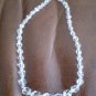 Necklace Glass Faceted Graduated Bead Clear Vintage