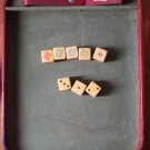 Dice Game Vintage Leather Tray Bakelite 8 Card Suit England