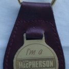 Team MacPherson Person Leather Keychain Vintage