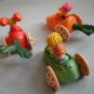 Fraggle Rock McDonalds Henson Lot 3 Veggies Car 1984 Vintage