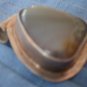 Sterling Silver Pendant Gray Stone Triangular Mexico 925 Vintage