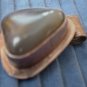 Sterling Silver Pendant Gray Stone Triangular Mexico 925 Vintage