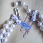 Faux Pearl Necklace Graduated Double Strand Japan Vintage