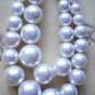 Faux Pearl Necklace Graduated Double Strand Japan Vintage