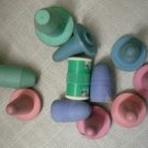 Compact Knitting Counter Needle Protector Caps Lot