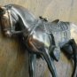 Metal Horse Vintage Broken Trophy Craft Stallion Figurine AS IS