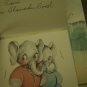 Vintage Card 7th Birthday Golden Bell Noah's Animals Ark
