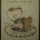 1943 Hallmark Congratulations To You Folks Vintage Card