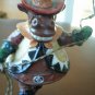 Cow Cowboy Ornament Lasso Christmas Decoration Figure