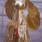 Hallmark Angel Heavenly Glow Brass Goldtone Metal 1988 Ornament QLX7114