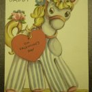 1947 Rust Craft Valentines Card Vintage Pony For Daddy