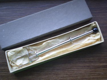 J Brenger Vintage Spring Fork Stainless Steel Serving Germany
