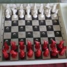 Vintage Travel Chess Set Miniature Germany Plastic Complete