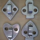 Vintage Cookie Cutter Playing Card Suits Metal Club Spade Heart Diamond