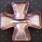 Iron Cross Metal Cookie Cutter Copper Color Vintage Aluminum