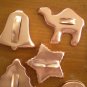 Lot Copper Cookie Cutters Mold Lion Turkey Star