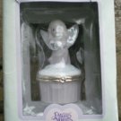 Precious Moments Enesco Figural Porcelain Hinged Box Angel