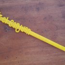 Swizzle Stick El San Juan Hotel Puerto Rico Sunflower Yellow