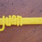 Swizzle Stick El San Juan Hotel Puerto Rico Sunflower Yellow