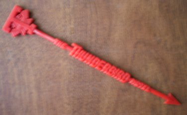 Thunderbird Hotel Swizzle Stick Eagle Arrow Stirrer Red