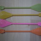 Vintage AA American Airlines Swizzle Sticks Lot 4 Paddle Oar