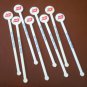 Royal Viking Line Swizzle Sticks Muddlers Stirrers Lot 8 Plastic