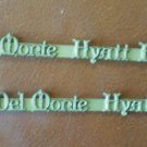 Del Monte Hyatt House Swizzle Sticks Stirrer Muddler Lot 2 Vintage Plastic
