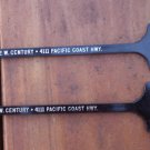Caesars Hotel Restaurant Swizzle Sticks Torrance Black
