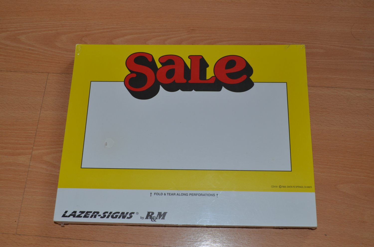 Lazer-Signs SALE Poster Sign R&M 7X11 100pc CZA104 NOS