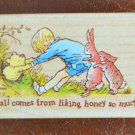 Pooh and Friends Rubber Stamp 712F All Night Media Disney Wood Mounted