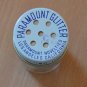 VINTAGE GLITTER GLASS SHAKER JAR GOLD PARAMOUNT NOVELTIES