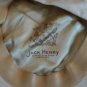 JACK HENRY Men's Vintage Beige Cabbie Hat 7 Paperboy Newsboy Cap Leather Lining