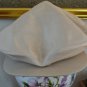 JACK HENRY Men's Vintage Beige Cabbie Hat 7 Paperboy Newsboy Cap Leather Lining