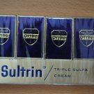 VINTAGE SULTRIN ORTHO ADVERTISING MATCHES Box Triple Sulfa Cream 4 New Matchbox