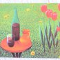 Vladimir Bedenikovic Note Card Glass of Wine Vintage West Germany Schurman