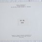Vladimir Bedenikovic Note Card Glass of Wine Vintage West Germany Schurman