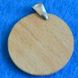 Milo Sterling Silver Vintage Wood Sun Round Pendant 925 Italy