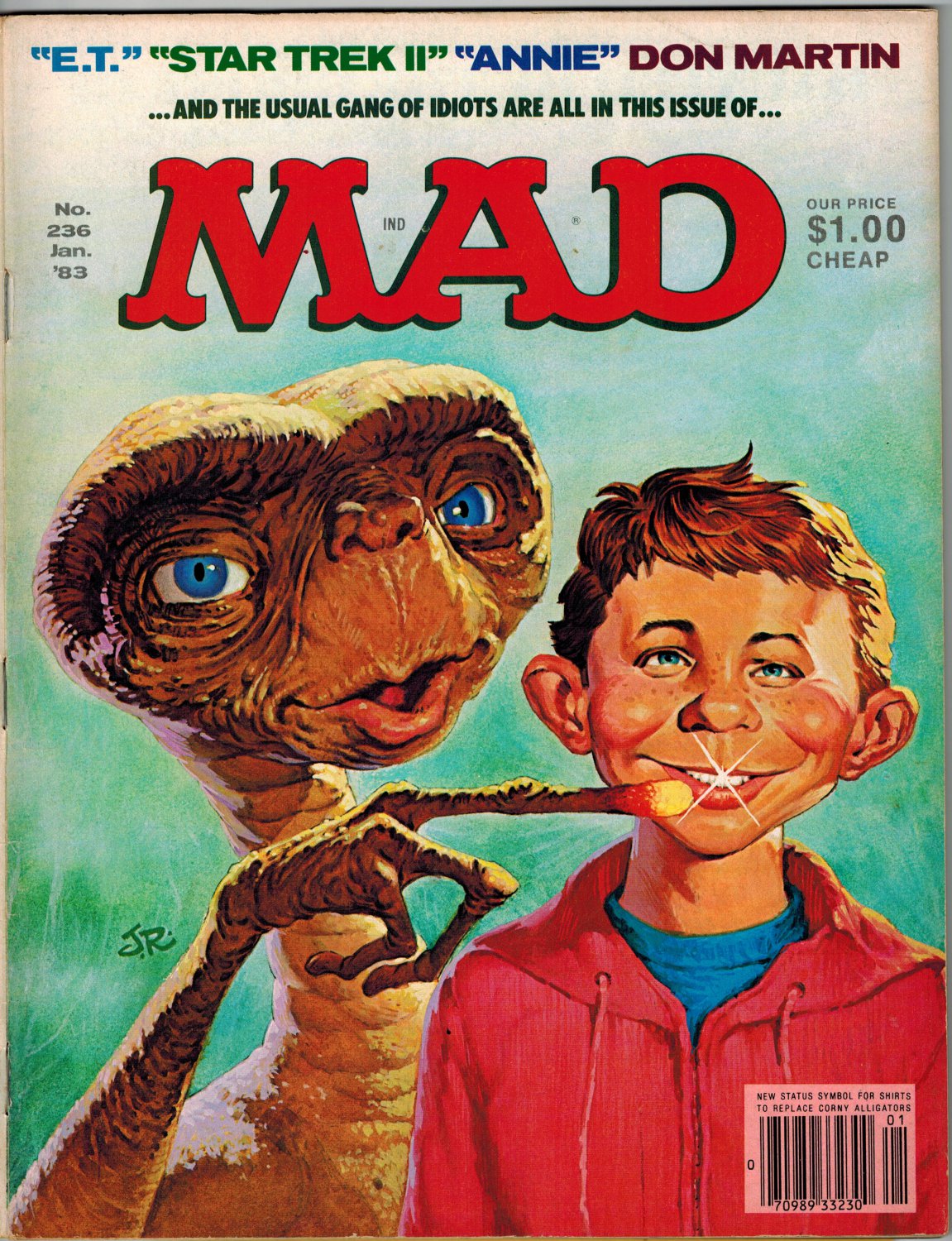 MAD MAGAZINE 236 JAN 1983 ET STAR TREK II ANNIE