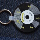 Seagram's Cooler Key Ring Keychain Cool Classics Record LP Vinyl 45 Rubber
