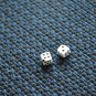 Vintage Dice Bead Miniature Corner Drilled 3/16" Bone or Plastic
