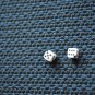 Vintage Dice Bead Miniature Corner Drilled 3/16" Bone or Plastic