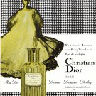Christian Dior Vintage Ad Spray Traveler Eau de Cologne Rene Gruau Houndstooth