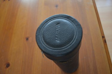 ASANUMA Vintage Leather Case For Lens Zippered Black 13 x 3.75"