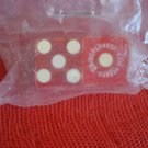 ORMSBY HOUSE CARSON CITY CASINO VINTAGE PISTOL LOGO DICE PAIR RED