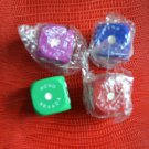 Lot 4 Vintage Fitzgeralds Hotel Casino Reno NV Dice Green Blue Red Purple