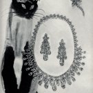 1960s Harry Winston Vintage Print Ad Siamese Cat with diamond eyes Jewelry