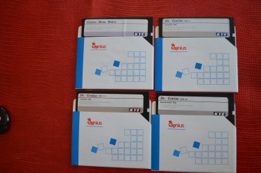 Dr Genius Floppy Menu Maker Program Disks 4 5.25" 1989 Media Cybernetics Vintage