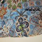 Vera Bradley Small Tote Blue Flowers 8.5 x 13 100% Cotton Bag Handbag