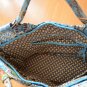 Vera Bradley Small Tote Blue Flowers 8.5 x 13 100% Cotton Bag Handbag