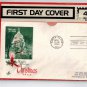 CHRISTMAS TREE AT THE WHITE HOUSE  FDC 1963 STAMP 1240 SANTA CLAUS IND
